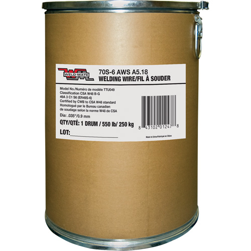 Fil &agrave; souder ER70S17, Acier au carbone, 0,035" diam&egrave;tre Rock Safety Industrial Ltd