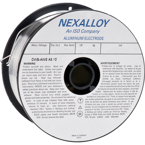 4043 Welding Wire, Aluminum, 0.035" Diameter Rock Safety Industrial Ltd