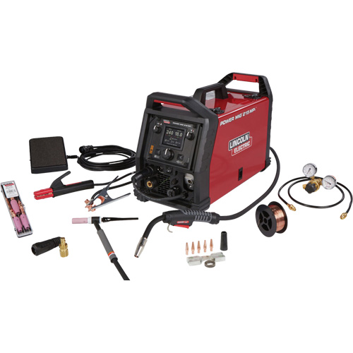 POWER MIG&reg; 215 MPi Multi-Process Welder TIG One-Pak&reg;, 120 V/230 V, 1 Ph, 60 Hz Rock Safety Industrial Ltd