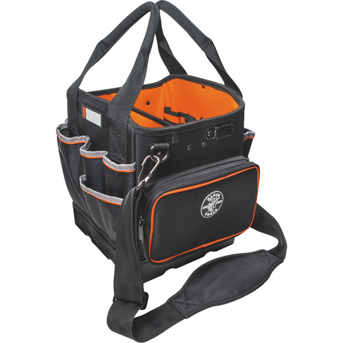 Tradesman Pro Tool Tote, Ballistic Nylon, 40 Pockets, Black/Orange Rock Safety Industrial Ltd