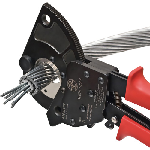 Coupe-c&acirc;ble &agrave; cliquet pour conducteurs en aluminium &agrave; &acirc;me d'acier, 13-3/4" Rock Safety Industrial Ltd
