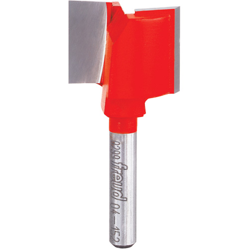 Fraise - foret droit &agrave; double cannelure, 1" dia, 3/4" ha, 2" lo, 1/4" Manche Rock Safety Industrial Ltd
