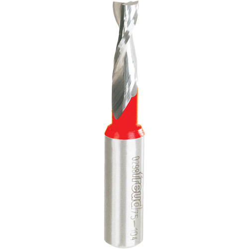 Up Spiral Router Bit, 5/16" Dia., 1" Carbide Height, 3" L, 1/2" Shank Rock Safety Industrial Ltd