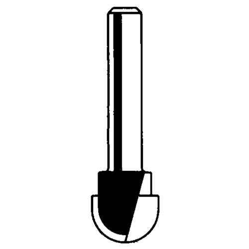Fraise &agrave; bout sph&eacute;rique, 1/8" dia., 1/4" tige Rock Safety Industrial Ltd