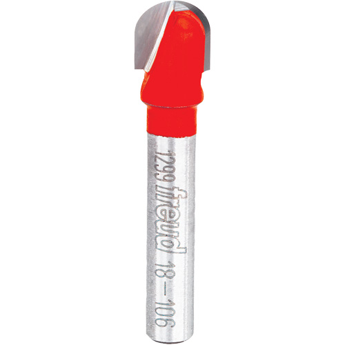 Fraise &agrave; bout sph&eacute;rique, 3/8" dia., 1/4" tige Rock Safety Industrial Ltd