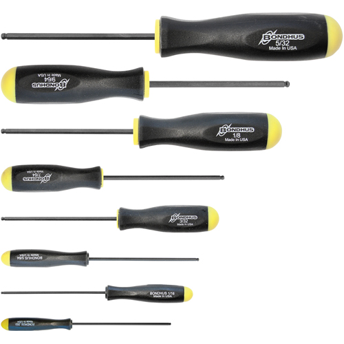 Jeux de tournevis ball driver - SAE, 8 mcx Rock Safety Industrial Ltd