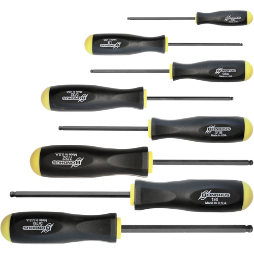 Jeux de tournevis ball driver - SAE, 8 m Rock Safety Industrial Ltd