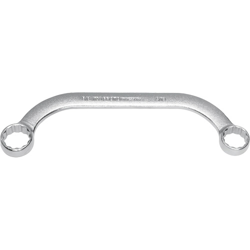 Box End Wrench, 12 Point, 5/8"/9/16", 15° Offset, Plain Finish Rock Safety Industrial Ltd