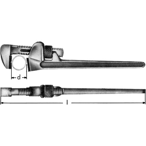 Cl&eacute;s r&eacute;glables &agrave; tuyau, 1-15/16", Longueur de 8-7/100" Rock Safety Industrial Ltd