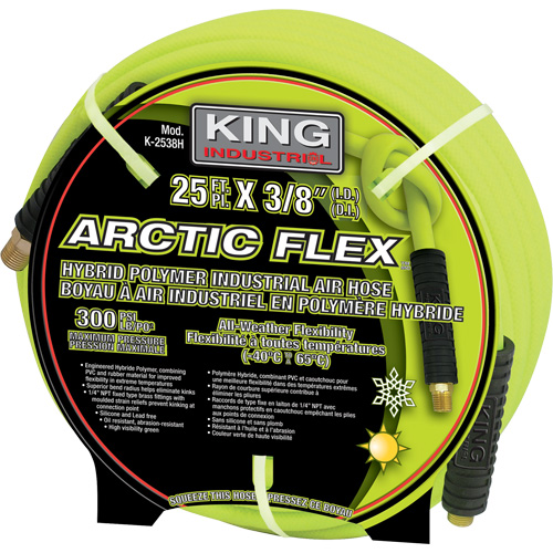 25' Hybrid Polymer Industrial Air Hose Rock Safety Industrial Ltd