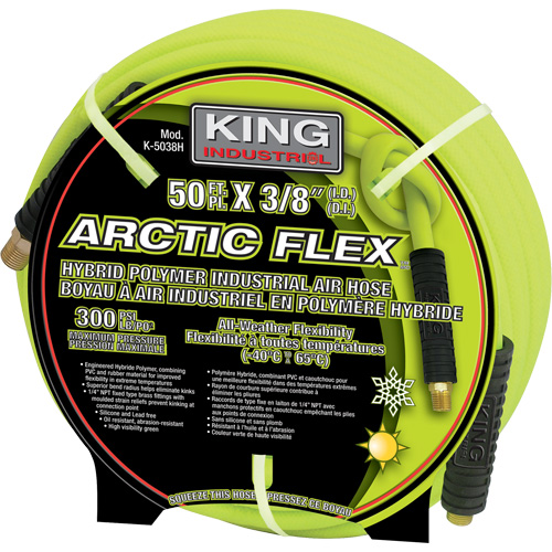 50' Hybrid Polymer Industrial Air Hose Rock Safety Industrial Ltd