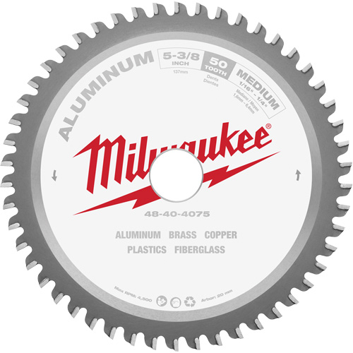 Lame de scie circulaire, 5-3/8", 50 dents, Pour Non ferreux Rock Safety Industrial Ltd