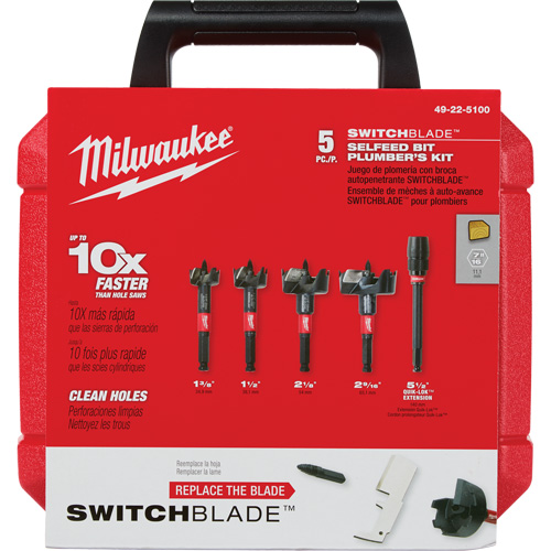 Switchblade Plumber's Self-Feed Bit Set Rock Safety Industrial Ltd