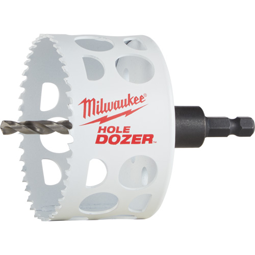 Hole Dozer Hole Saw with Arbor, 3", 1-5/8" Depth of Cut, Bi-Metal Rock Safety Industrial Ltd