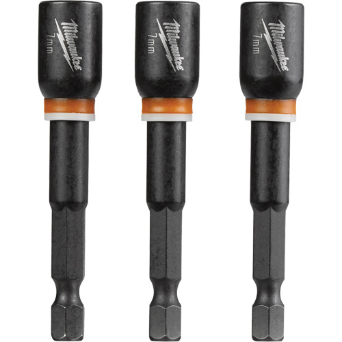 Tourne-&eacute;crou Shockwave Impact Duty, Embout 1/4", Prise 7 mm, 2-9/16" lo, Magn&eacute;tique Rock Safety Industrial Ltd
