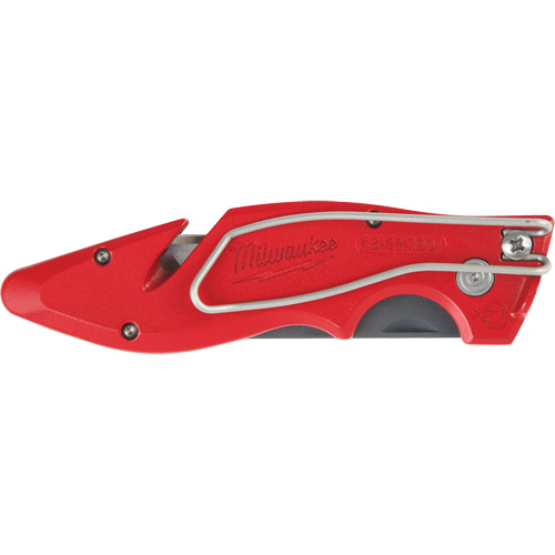 Fastback Flip Utility Knife, 2" Blade, Carbon Steel Blade, Metal Handle Rock Safety Industrial Ltd
