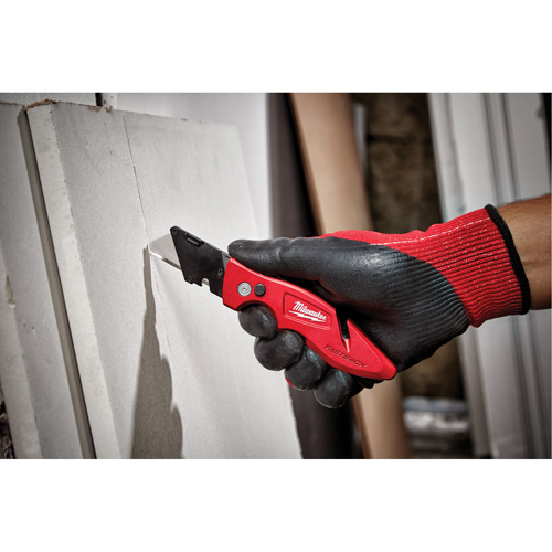 Fastback Flip Utility Knife, 2" Blade, Carbon Steel Blade, Metal Handle Rock Safety Industrial Ltd