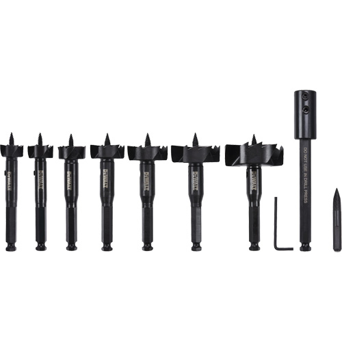 Self-Feed Wood Drill Bit Kit, 8 Pieces, High Carbon Steel Rock Safety Industrial Ltd