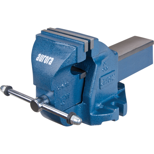 Heavy-Duty Bench Vise, 5" Jaw Width, 3-3/10" Throat Depth Rock Safety Industrial Ltd