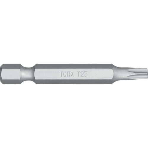 Embout de tournevis, Torx, Embout T-25, Prise 1/4", Longueur 4-4/5" Rock Safety Industrial Ltd