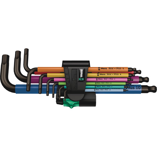 Jeu de cl&eacute;s hexagonales Plus, 9 mcx, M&eacute;trique Rock Safety Industrial Ltd