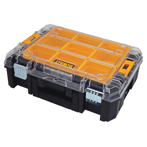 Organisateur avec couvercle transparent TSTAK V, 17-1/4" x 13" x 6", Noir Rock Safety Industrial Ltd