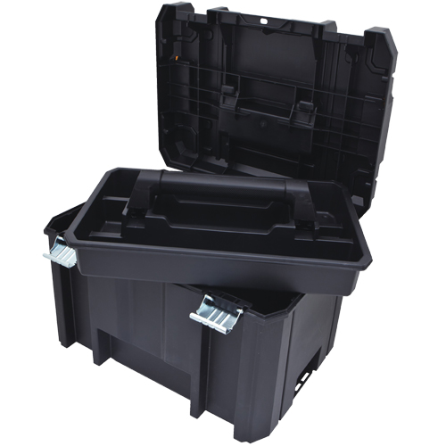 Coffre &agrave; outils profond TSTAK, 17-1/4" x 13" x 11-7/8", Noir Rock Safety Industrial Ltd