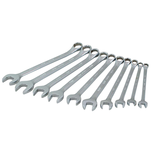 Jeu de cl&eacute;s, Combinaison, 10 morceaux, M&eacute;trique Rock Safety Industrial Ltd