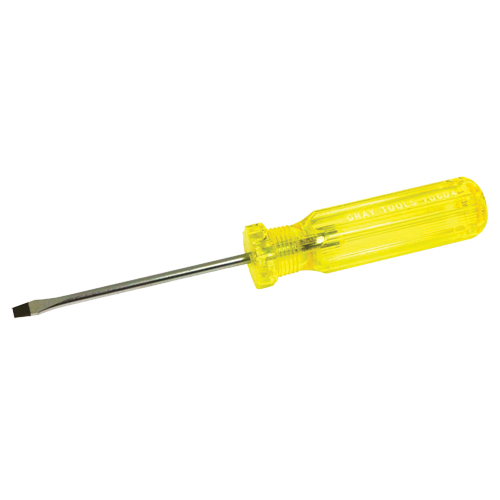 Tournevis &agrave; fente, 3/16", 8-1/4" lo, Prise Plastique Rock Safety Industrial Ltd