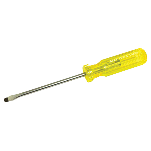 Tournevis &agrave; fente, 1/4", 9-7/16" lo, Prise Plastique Rock Safety Industrial Ltd