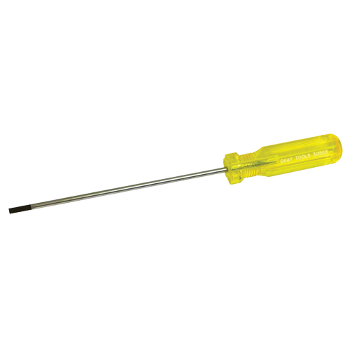 Tournevis &agrave; fente d'&eacute;lectricien, Tige de 5/32", Ronde, 9-1/2" lo, Prise en Plastique Rock Safety Industrial Ltd