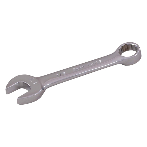 Stubby Combination Wrench, 12 Point, 6 mm, Chrome Finish Rock Safety Industrial Ltd