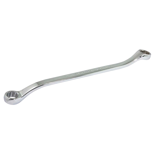 Box End Wrench, 12 Point, 14 mm x 15 mm, 15° Offset, Chrome Finish Rock Safety Industrial Ltd