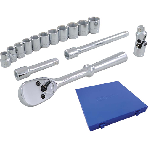 Socket & Attachment Set, 15 Pcs, 3/8" Drive Size Rock Safety Industrial Ltd