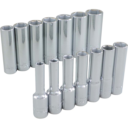 Jeu de douilles, 14 Mcx, Prise de 3/8", Profond Rock Safety Industrial Ltd