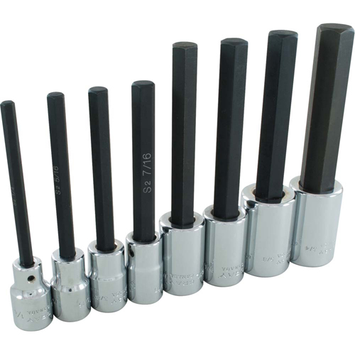 Hex Head Socket Set, Hex, 1/2" Drive, 8 Pcs Rock Safety Industrial Ltd
