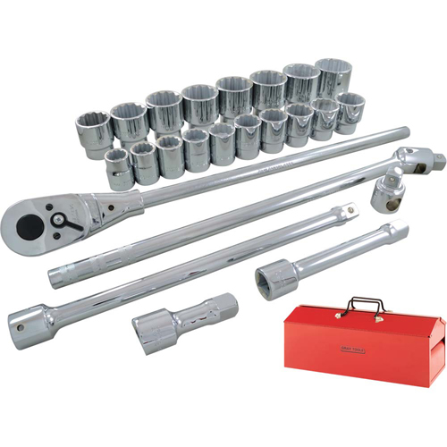 Socket & Attachment Set, 26 Pcs, 3/4" Drive Size Rock Safety Industrial Ltd