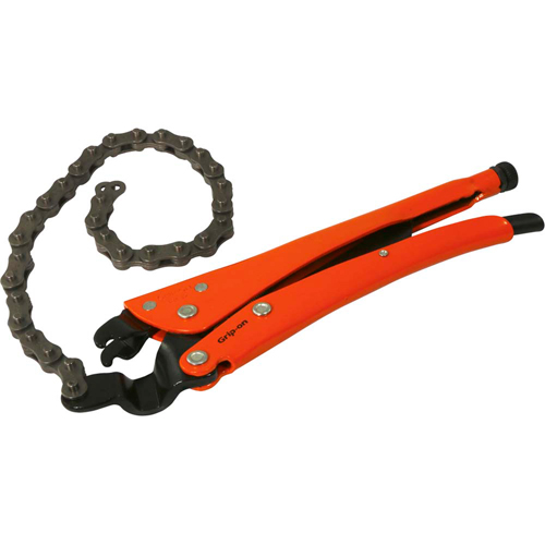 Pinces-&eacute;taux &agrave; chaîne verrouillables, Longueur 13", Prise Omnium Rock Safety Industrial Ltd
