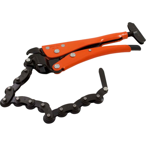 Locking Chain Clamp Pliers, 10-1/2" Length, Omnium Grip Rock Safety Industrial Ltd
