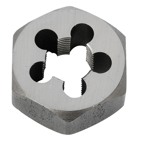 Hex Rethreading Die Nut, 1"/1-5/8" Dia., 1/2"-14 Thread, Carbon Steel/Chromium Steel Rock Safety Industrial Ltd