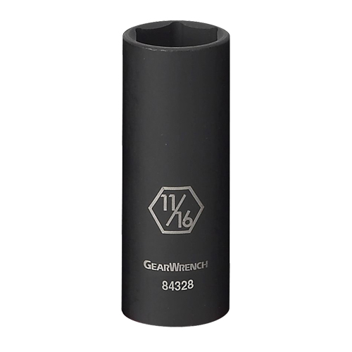 Douille, Chocs, 5/16", Prise 3/8", 6 pans, Profond Rock Safety Industrial Ltd