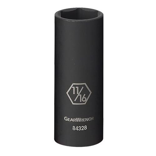 Douille, Chocs, 11/16", Prise 3/8", 6 pans, Profond Rock Safety Industrial Ltd