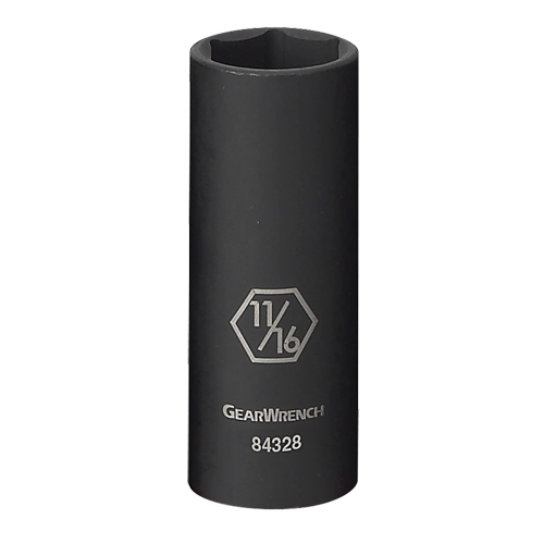 Socket, Impact, 3/4", 3/8" Drive, 6 Points, Deep Rock Safety Industrial Ltd