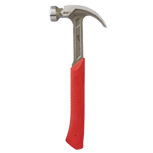 Marteau &agrave; panne incurv&eacute;e et face lisse, 20 oz, Prise en Acier plein, 14" lo Rock Safety Industrial Ltd