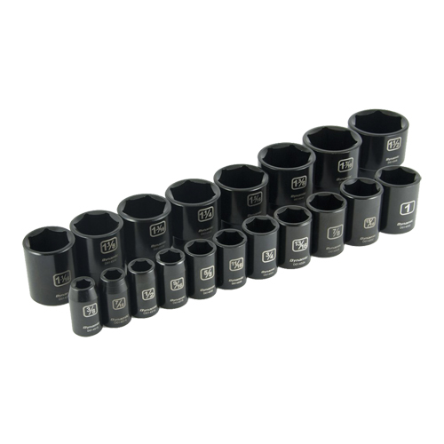 Jeu de douilles SAE, 19 Mcx, Chocs, Prise de 1/2" Rock Safety Industrial Ltd