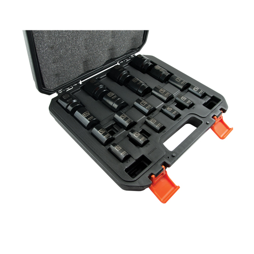 Jeu de douilles SAE, 19 Mcx, Chocs, Prise de 1/2" Rock Safety Industrial Ltd