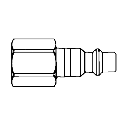Quick Couplers - 1/2" Industrial, One Way Shut-Off - Plugs, 3/8" Rock Safety Industrial Ltd