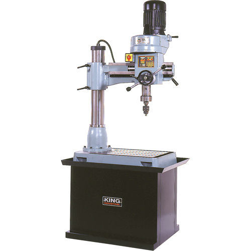 Radial Drilling Machine, 1/2" Chuck, 5 Speed(s), 21-5/8" W X 19-5/8" L, #3 Morse Rock Safety Industrial Ltd