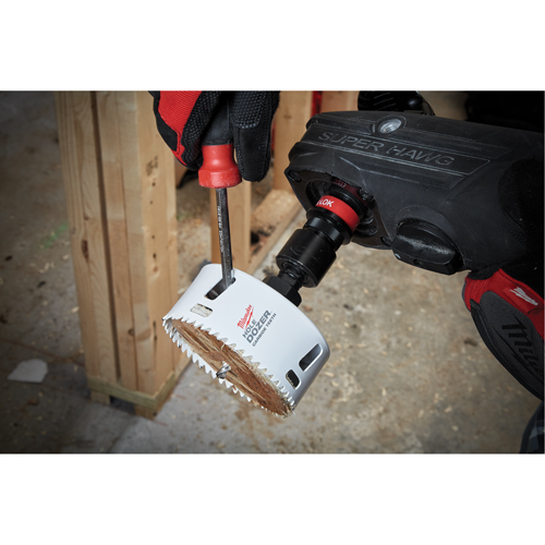 Carbide Hole Saw, 4", 1-31/50" Depth of Cut, Carbide Rock Safety Industrial Ltd