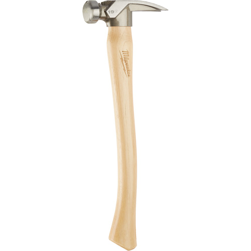 Smooth Face Framing Hammer, 19 oz., Wood Handle, 16" L Rock Safety Industrial Ltd